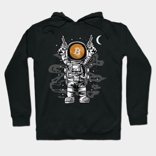 Astronaut BitCoin BTC To The Moon Crypto Token Cryptocurrency Wallet Birthday Gift For Men Women Kids Hoodie